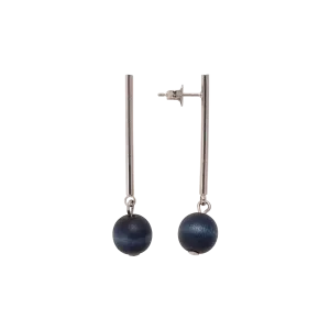 Aarikka Lilli Earrings, dark blue